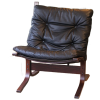 Siesta Fauteuil, Ingmar Relling, Zwart Leer