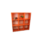 Zeldzame Cubitec Kast Roomdivider Oranje Vintage thumbnail 1