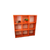 Zeldzame Cubitec Kast Roomdivider Oranje Vintage