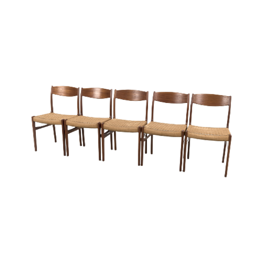 Set Van 5 Vintage Eetkamerstoelen 69230 1