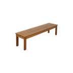 Mid Century Pine Wood Bench thumbnail 1