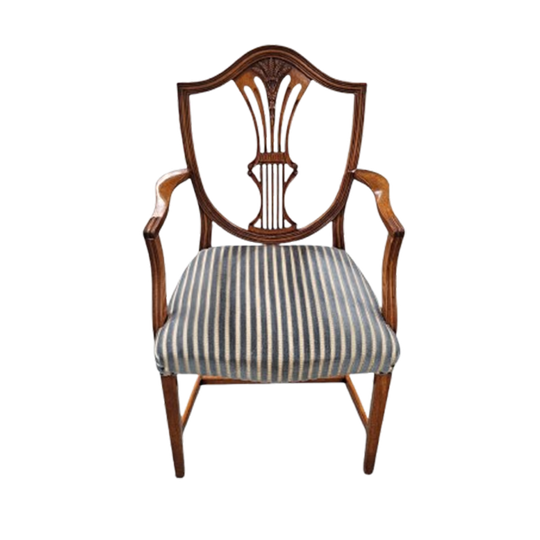 6 X English Hepplewhite Chairs / 1920s 1