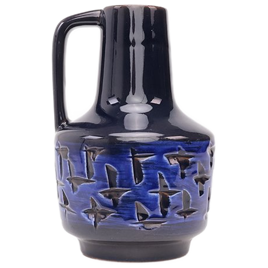 Veb Haldensleben 4073 Donker Blauw Vaasje 1