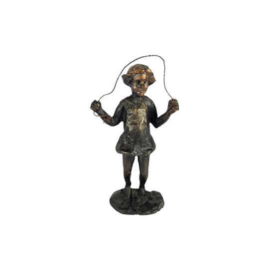 Astrid Veldhuyzen-koppen - Meisje Met Springtouw - Sculptuur - 1990s 1