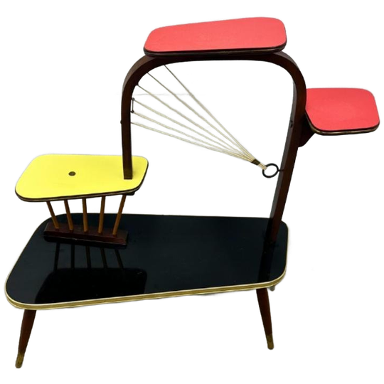 Vintage Plantentafel / Standaard Met 4 Etages - Fifties 1