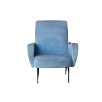 Fluwelen Fauteuil Uit De Jaren 50