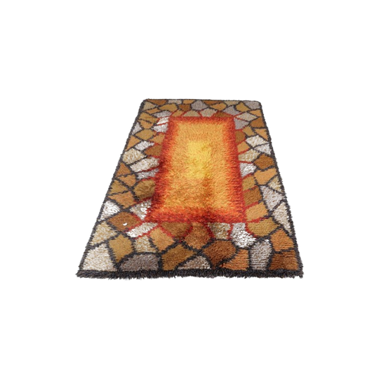 Vloerkleed,ryamatta, Zweden 1960 (355) 1