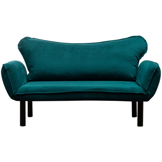 Evila Originals | Elegante 2-zits Slaapbank In Petrolblauw 1