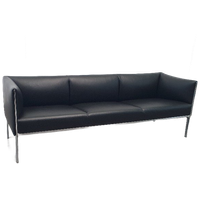 Asienta Design Bank 3Z Zwart Leder Wilkhahn Jehs & Laub 2019