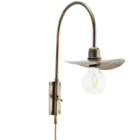 Wandlampje Antiek Brass