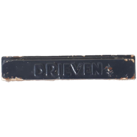 Antieke Gevel Steen Brieven Steen Reclame Brievenbus 1