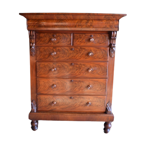 Prachtige Antieke Schotse Mahonie Ladekast, Chiffoniere, Inclusief Bezorgen.