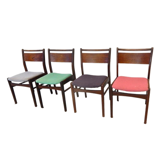 Vintage Stoel Eetkamerstoel Jaren 60 Stoelen Teakhout 1