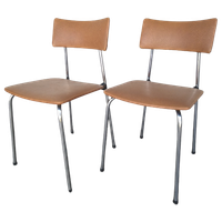 2x Vintage Stoelen ( Set )