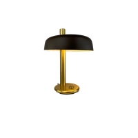 Brown And Gold Desk Lamp 7603 By Heinz F.w. Stahl For Hillebrand 1970