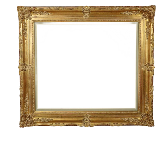 Prachtige Grote Houten Barok Stijl Lijst Klassiek Goud 94x84cm 1