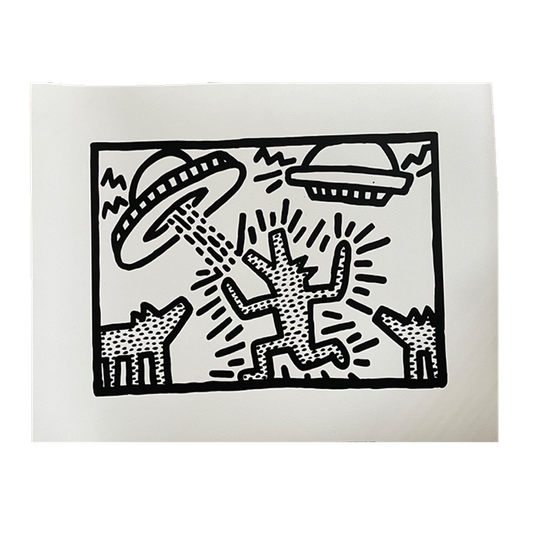 Keith Haring Untitled, 1982 Dogs With Ufo’s Licensed By Artestar, New York 1