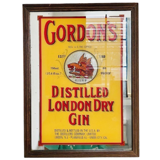 Vintage Gordon’s London Dry Gin Spiegel Jaren 70 1