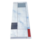 Large Mondrian Mirror / Can Be Used Vertically Or Horizontally / Facet Cut / thumbnail 1