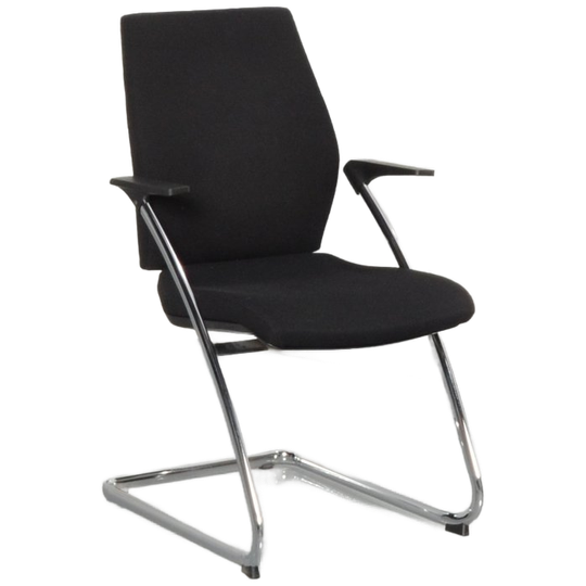 All-tec Vergaderstoel, Zwart, Slede Frame 1