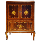Vintage Marqueterie Kast thumbnail 1