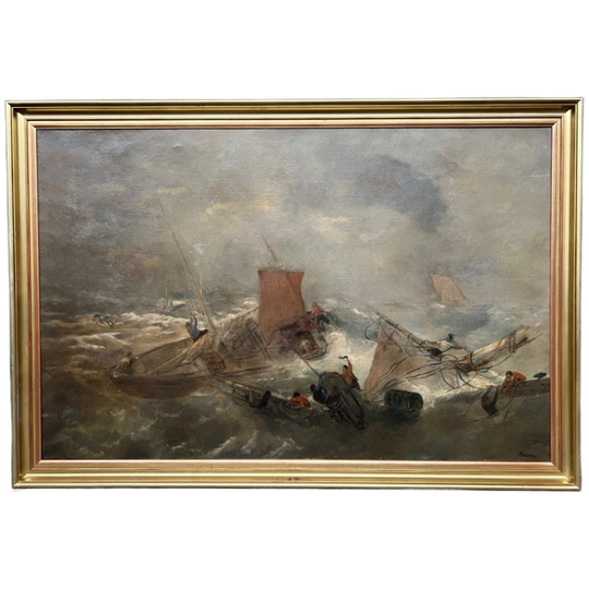 Auguste Henri Musin (1852-1923) “storm”. 1