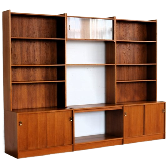 Vintage Wandmeubel | Boekenkast | Jaren 60 | Teak 1