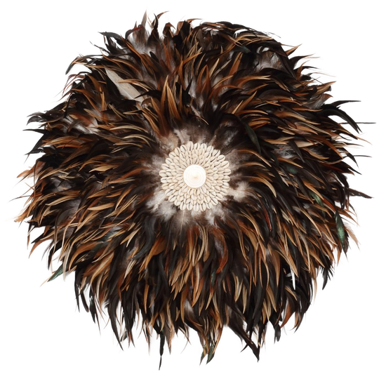 Bazar Bizar | De Coastal Juju Muurdecoratie - Zwart Bruin - L 1