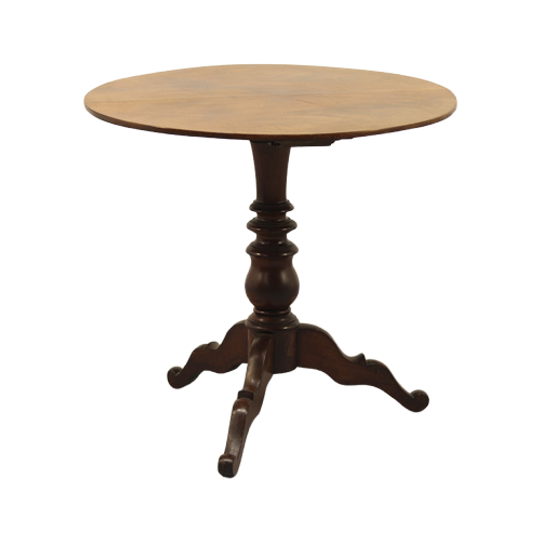 Antieke Bijzettafel Mahoniehout 1