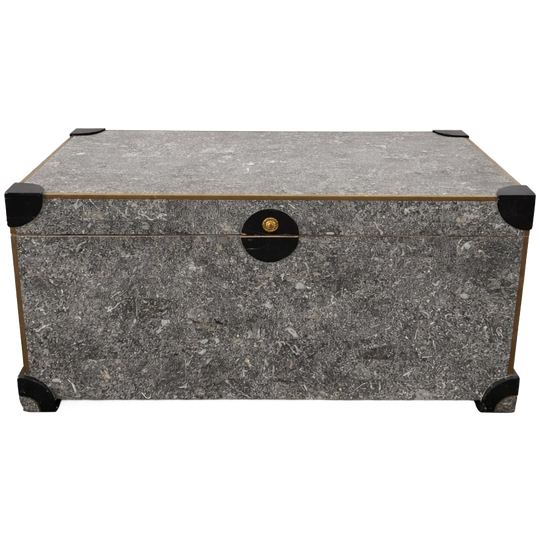 Maitland Smith Handmade Trunk Coffee Table 80 Vintage Chest 1