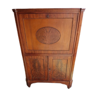 Mooi En Antiek Secretaire/Klepbureau Met Cuba Mahoniehout.