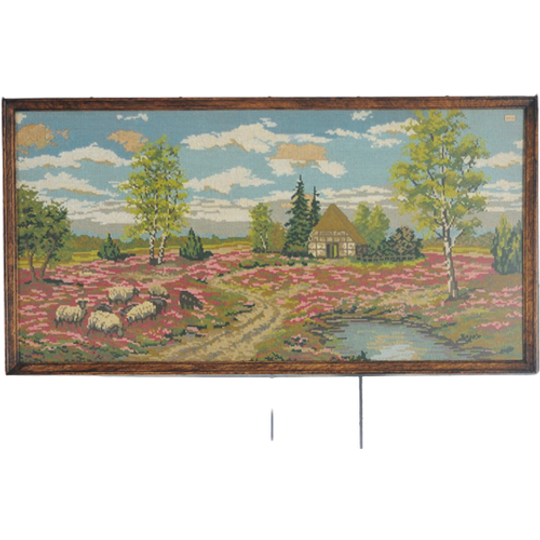 Grote Horizontale Lijst Geborduurd Landschap 1