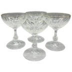 Set Antieke Geslepen Coupe Glaasjes Kristal thumbnail 1