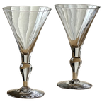 Pair Of Vintage Wine/Martini Glasses thumbnail 1
