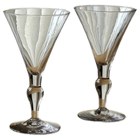 Pair Of Vintage Wine/Martini Glasses
