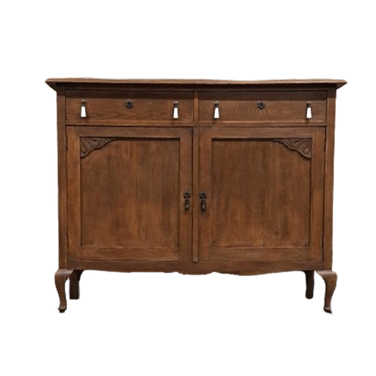 Vintage Sierlijke Commode Dressoir Hout “leonore” 1