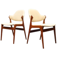 Set Van 2 Vintage Stoelen Teak