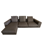 Voor De Snelle Beslissers ! Minotti Freeman Sofa Stof Cat H Bright 066 Bronze– Topstaat – Aankoopprijs €16.382 (mei 2024) thumbnail 1