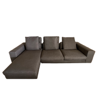 Voor De Snelle Beslissers ! Minotti Freeman Sofa Stof Cat H Bright 066 Bronze– Topstaat – Aankoopprijs €16.382 (mei 2024)