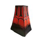 Fat Lava Fatlava Germany Vaas Vaasje Rood Bruin Vintage thumbnail 1