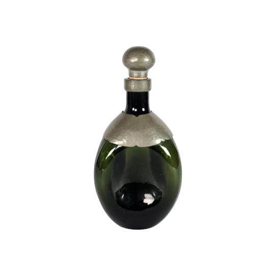 Dutch Design - Gero - Karaf - Driehoek Met Tinbeslag - 30's 1