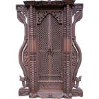Carved Wooden Newari Window From Nepal thumbnail 1