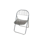 Åland Metal Folding Chairs Niels Gammelgaard Ikea 70s. thumbnail 1
