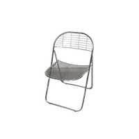 Åland Metal Folding Chairs Niels Gammelgaard Ikea 70s.