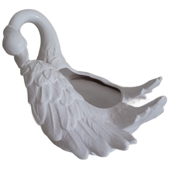 Vintage '50-'60 Bassano Zwaan- Italiaans Keramiek. Majolica 1