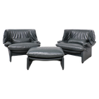 Cassina Portovenere Set Fauteuils Met Hocker thumbnail 1