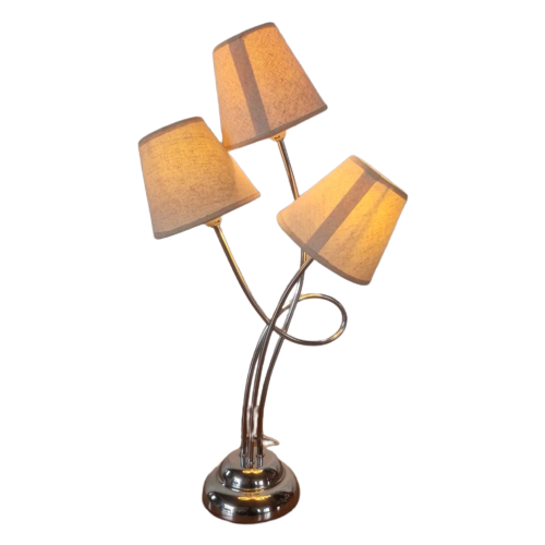 Vintage Design Tafel Lamp Chroom