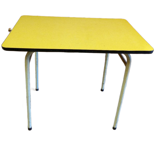 Mooi Geel Retro Vintage Tafeltje 1