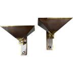 2x Vintage Design Wandlampen Brons thumbnail 1