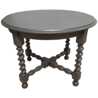 Ronde Salontafel Met Gedraaide Poten